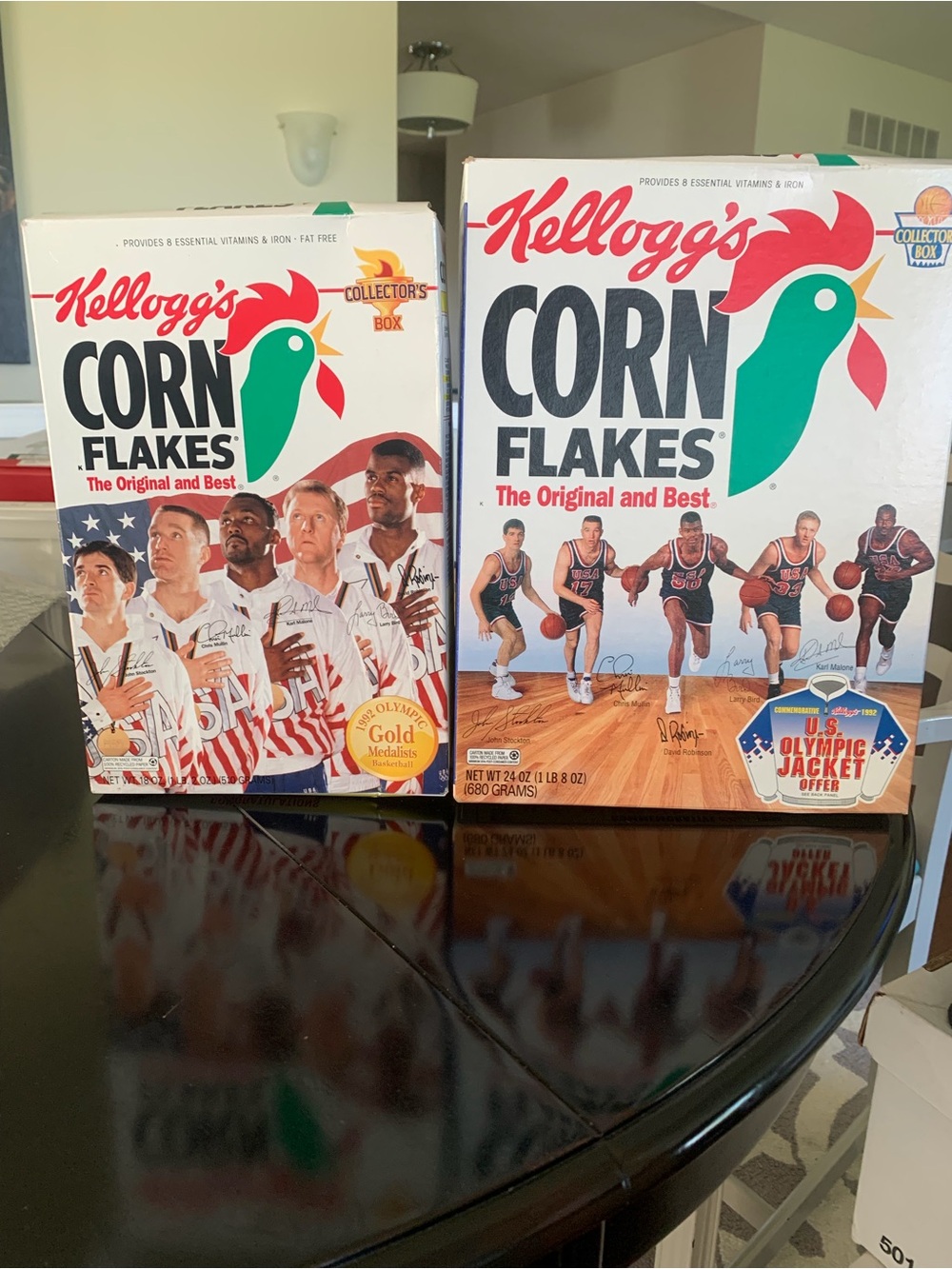 1992 Olympic Gold Medalists Basketball Collectible Kellogg's Boxes